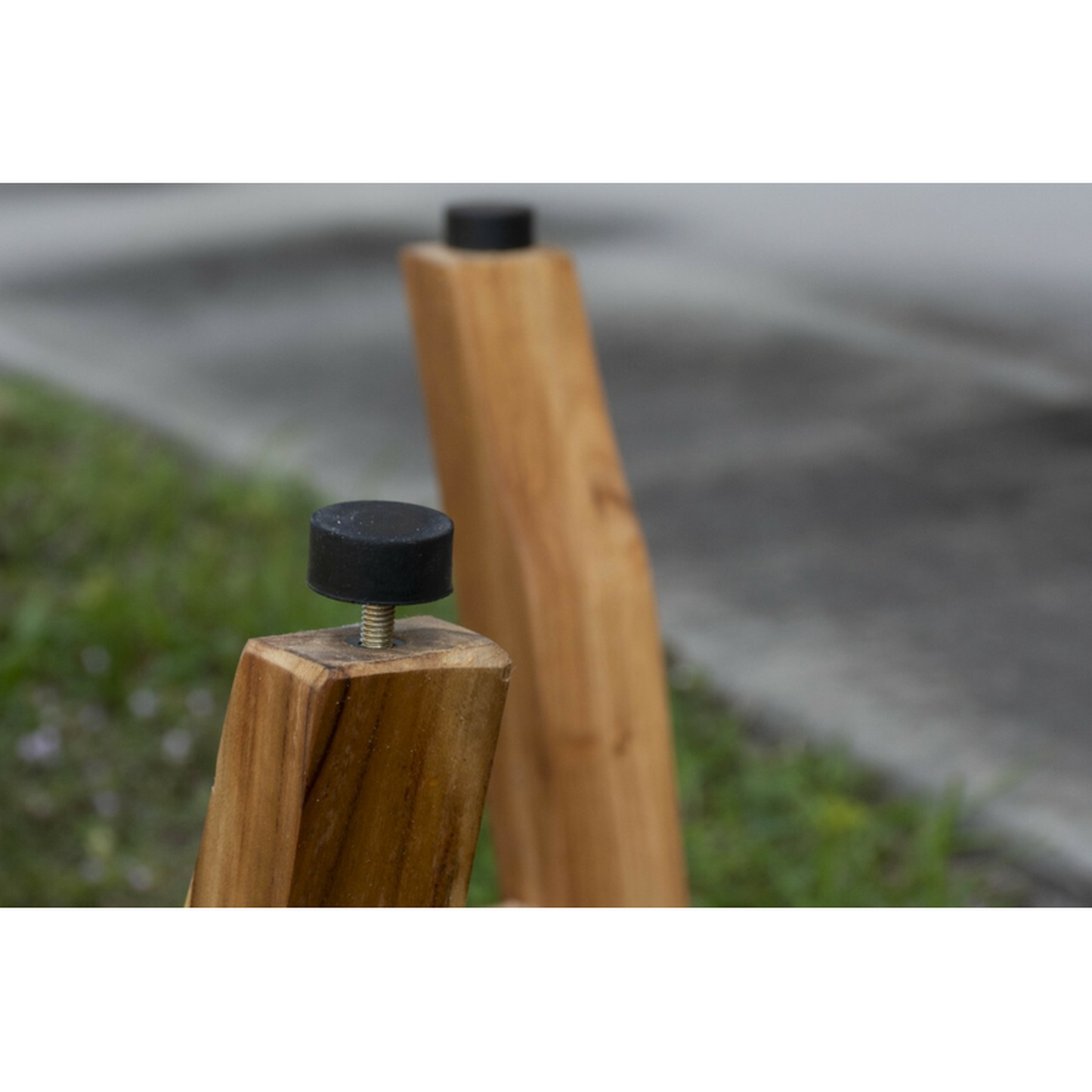 18-Inch Natural Teak Rectangular Shower Bench – Indoor Outdoor Spa Stool