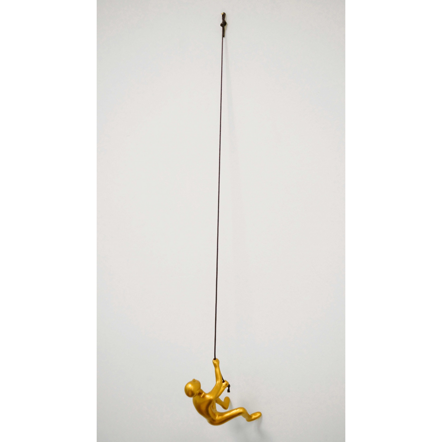 6-Inch x 3-Inch Gold Resin Climbing Man – Hanging Dimensional Sculpture