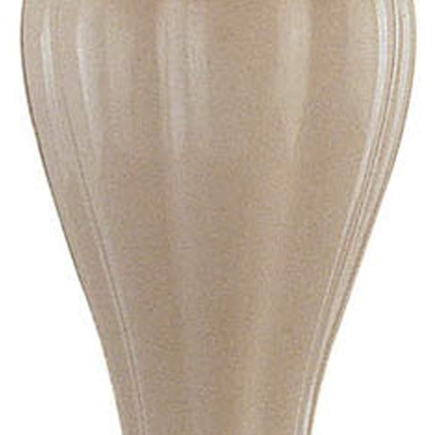 27" Ivory & Gold Ceramic Urn Table Lamp – Off-White Empire Shade