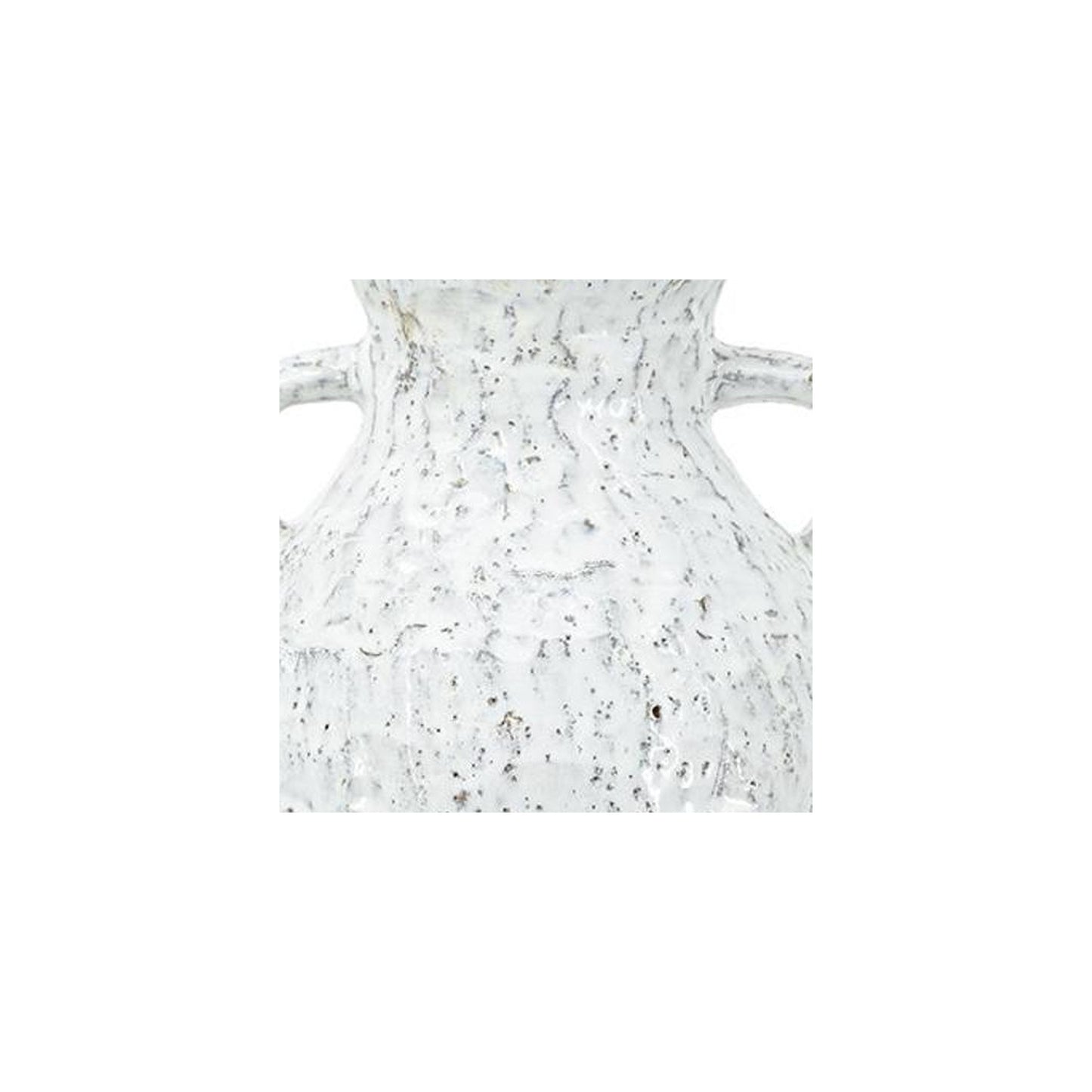 14" Beige & Ivory Color Block Amphora Vase – Terracotta Table Accent